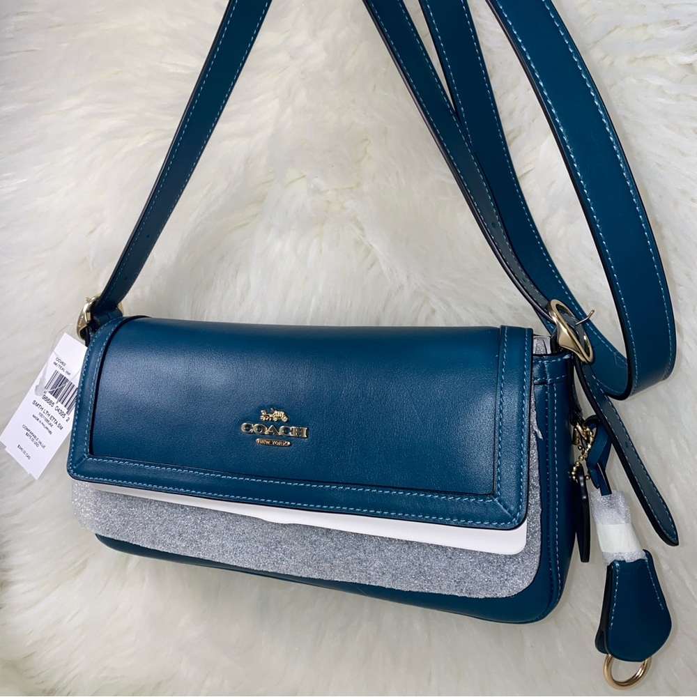 Coach leather purse shoulder crossbody bag New - Picture 12 of 13